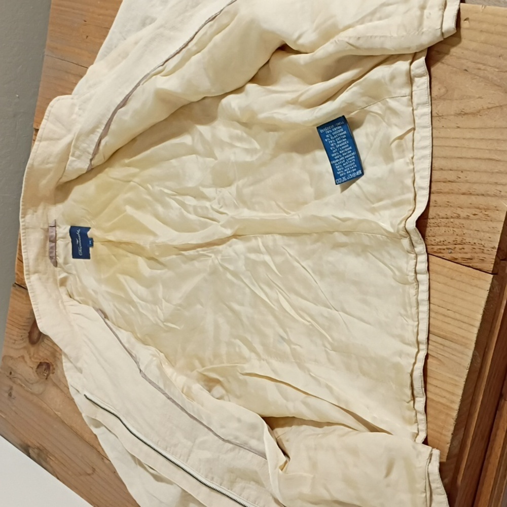 Faconnable Vintage Light Yellow Front Zip Utility Jacket Size 38 - Picture 8 of 11